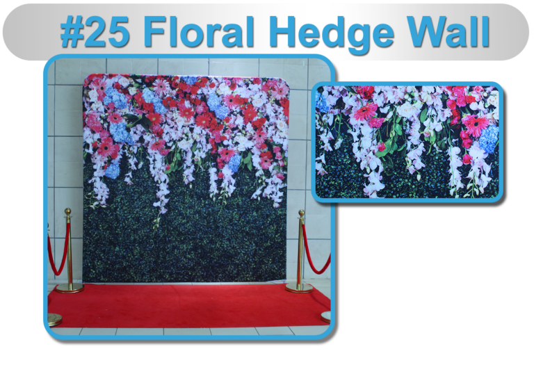25 Floral Hedge Wall