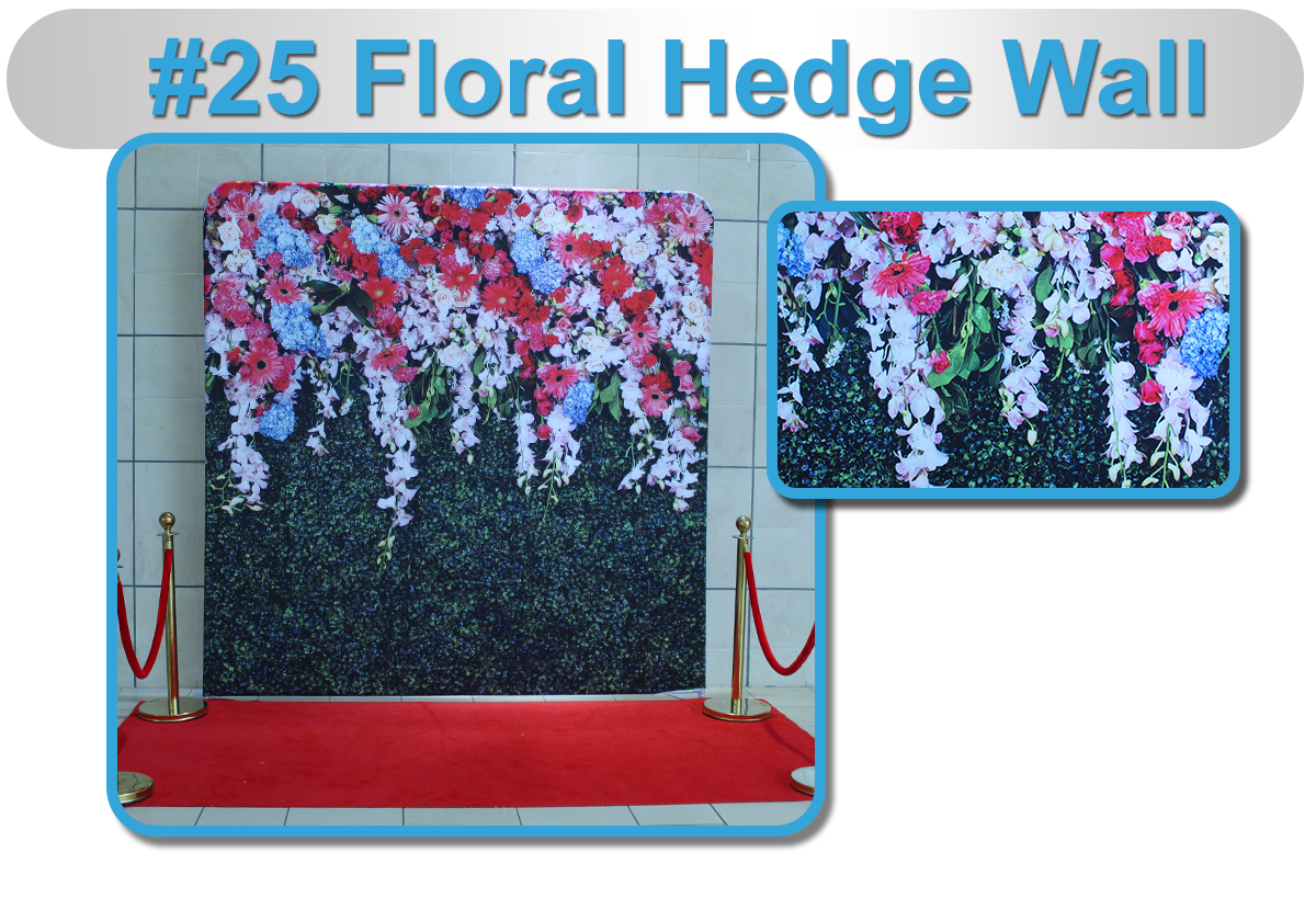 25 Floral Hedge Wall